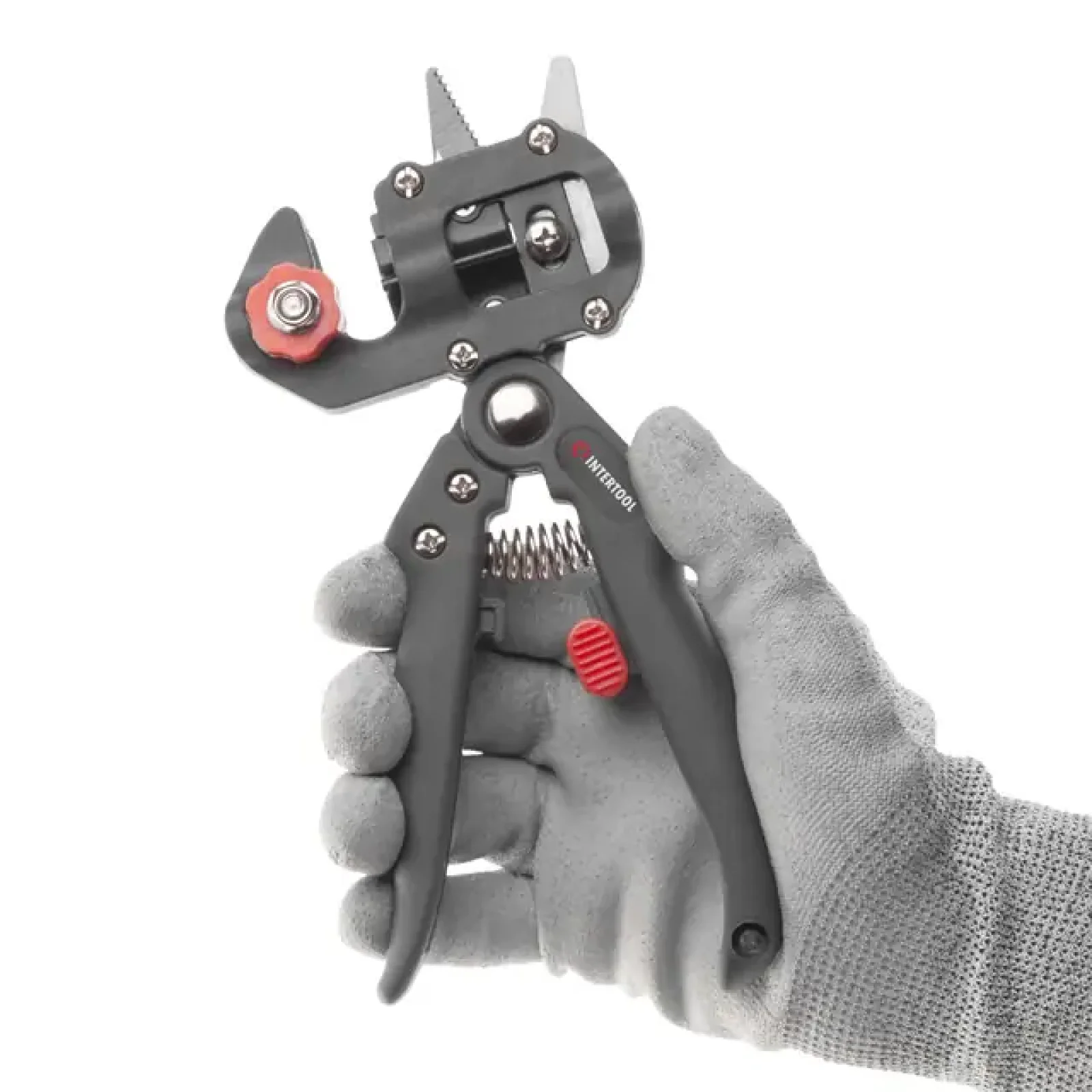 Секатор для щеплення, 200 мм, Carbon INTERTOOL (FT-1020) UA
