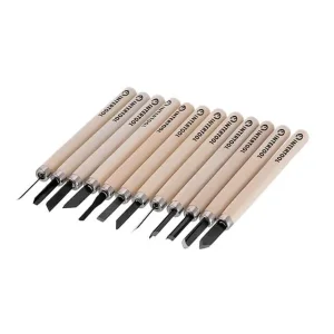 Набір різців по дереву, 12 шт. INTERTOOL (HT-3504) UA