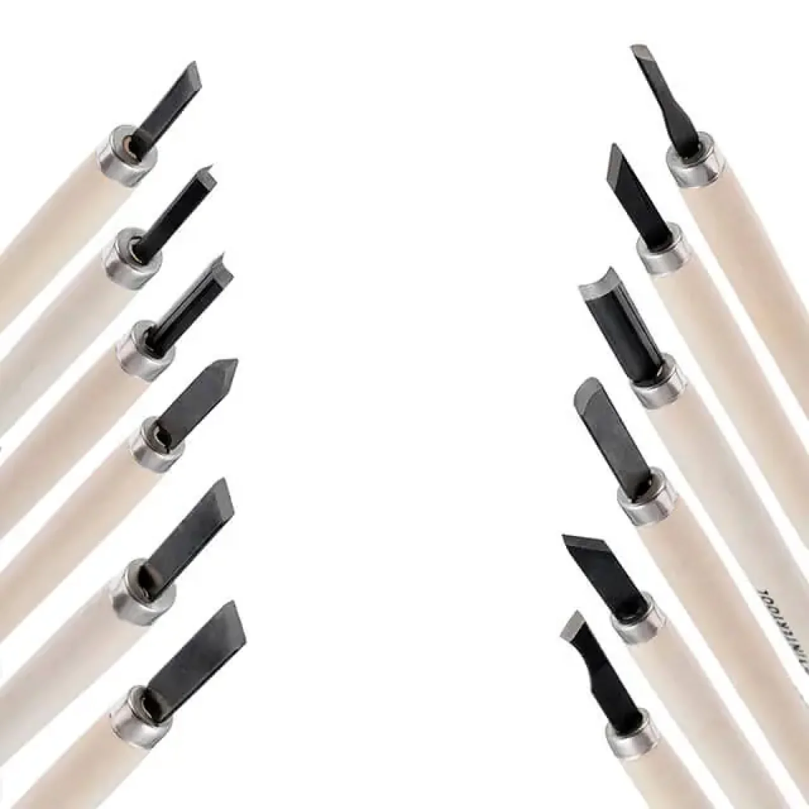 Набір різців по дереву, 12 шт. INTERTOOL (HT-3504) UA