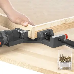 Струбцина кутова 90°, максимальна ширина затиску: 65 мм, система швидкої фіксації INTERTOOL (HT-6042) UA