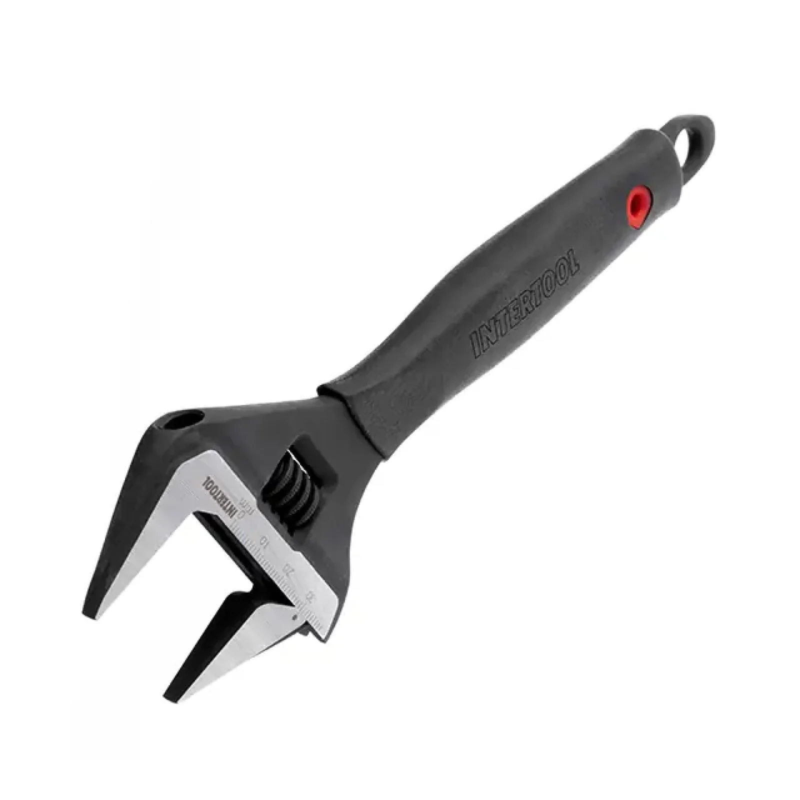 Ключ розвідний, 200 мм, прогумована ручка, розкриття губок 38 мм, Cr-V, STORM INTERTOOL (XT-0045) UA