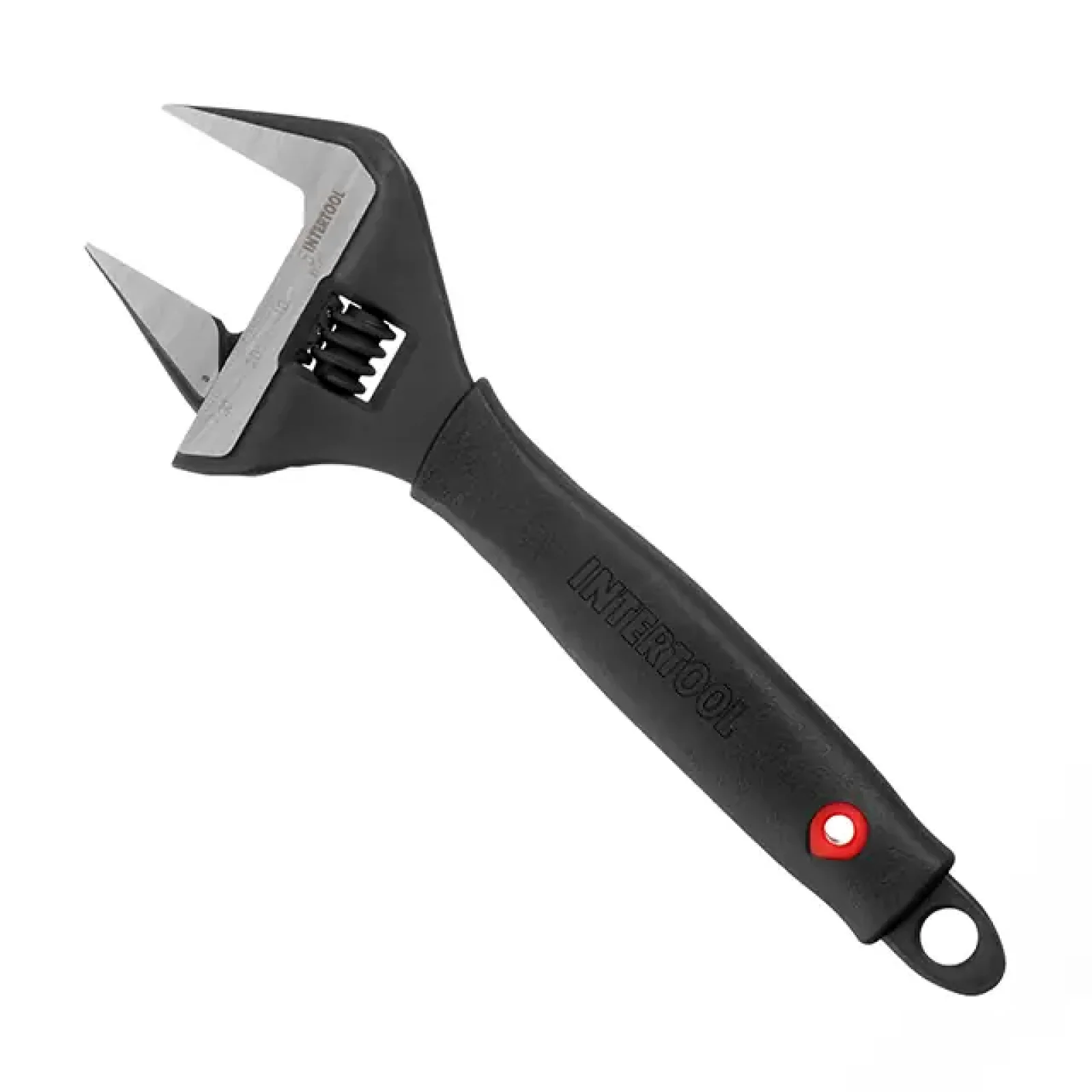 Ключ розвідний, 200 мм, прогумована ручка, розкриття губок 38 мм, Cr-V, STORM INTERTOOL (XT-0045) UA