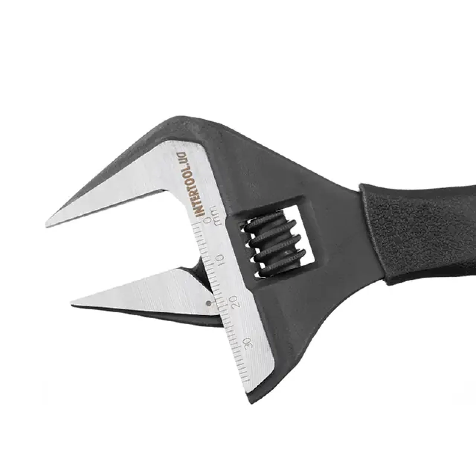 Ключ розвідний, 200 мм, прогумована ручка, розкриття губок 38 мм, Cr-V, STORM INTERTOOL (XT-0045) UA