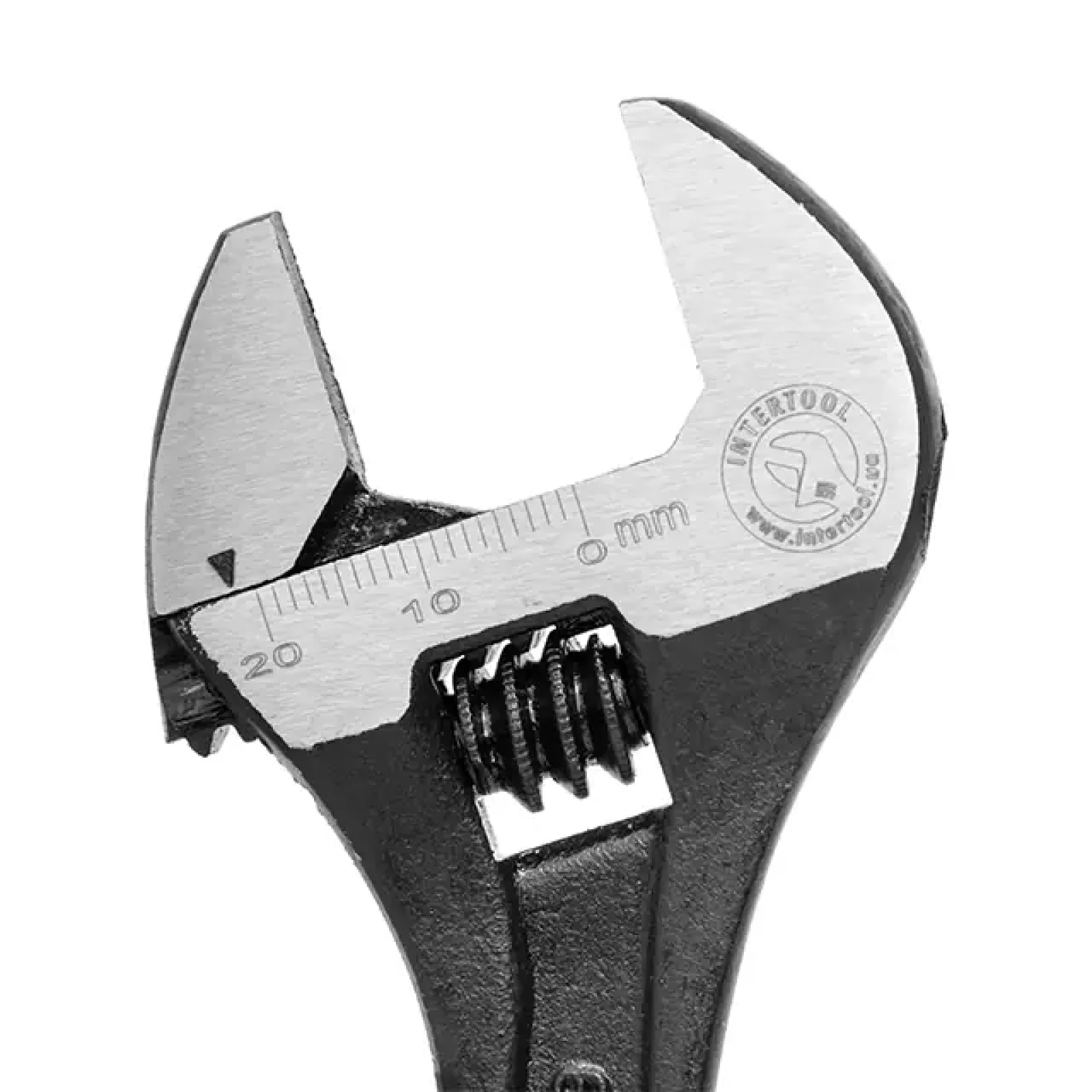 Ключ розвідний, 150 мм, Cr-V, чорний, фосфатований INTERTOOL (XT-0056) UA