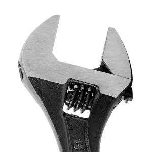 Ключ розвідний, 150 мм, Cr-V, чорний, фосфатований INTERTOOL (XT-0056) UA