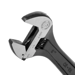 Ключ розвідний, 150 мм, Cr-V, чорний, фосфатований INTERTOOL (XT-0056) UA