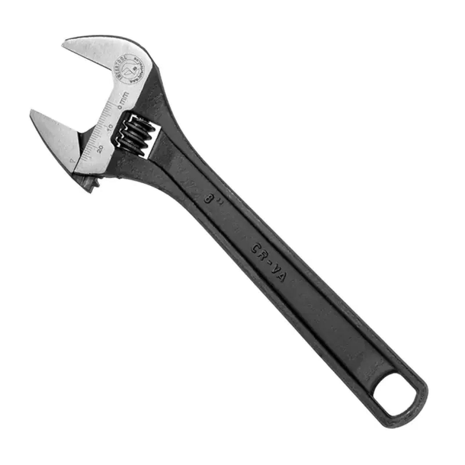 Ключ розвідний, 200 мм, Cr-V, чорний, фосфатований INTERTOOL (XT-0058) UA