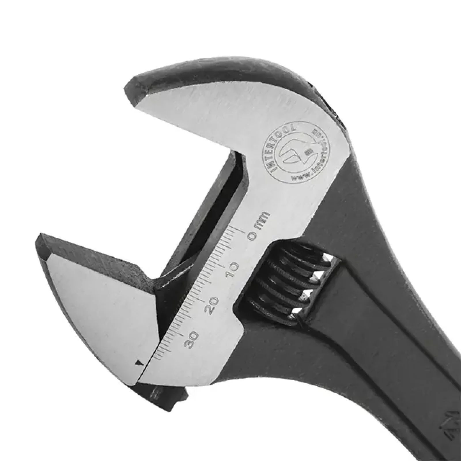 Ключ розвідний, 300 мм, Cr-V, чорний, фосфатований INTERTOOL (XT-0062) UA