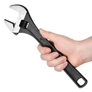 Ключ розвідний, 300 мм, Cr-V, чорний, фосфатований INTERTOOL (XT-0062) UA