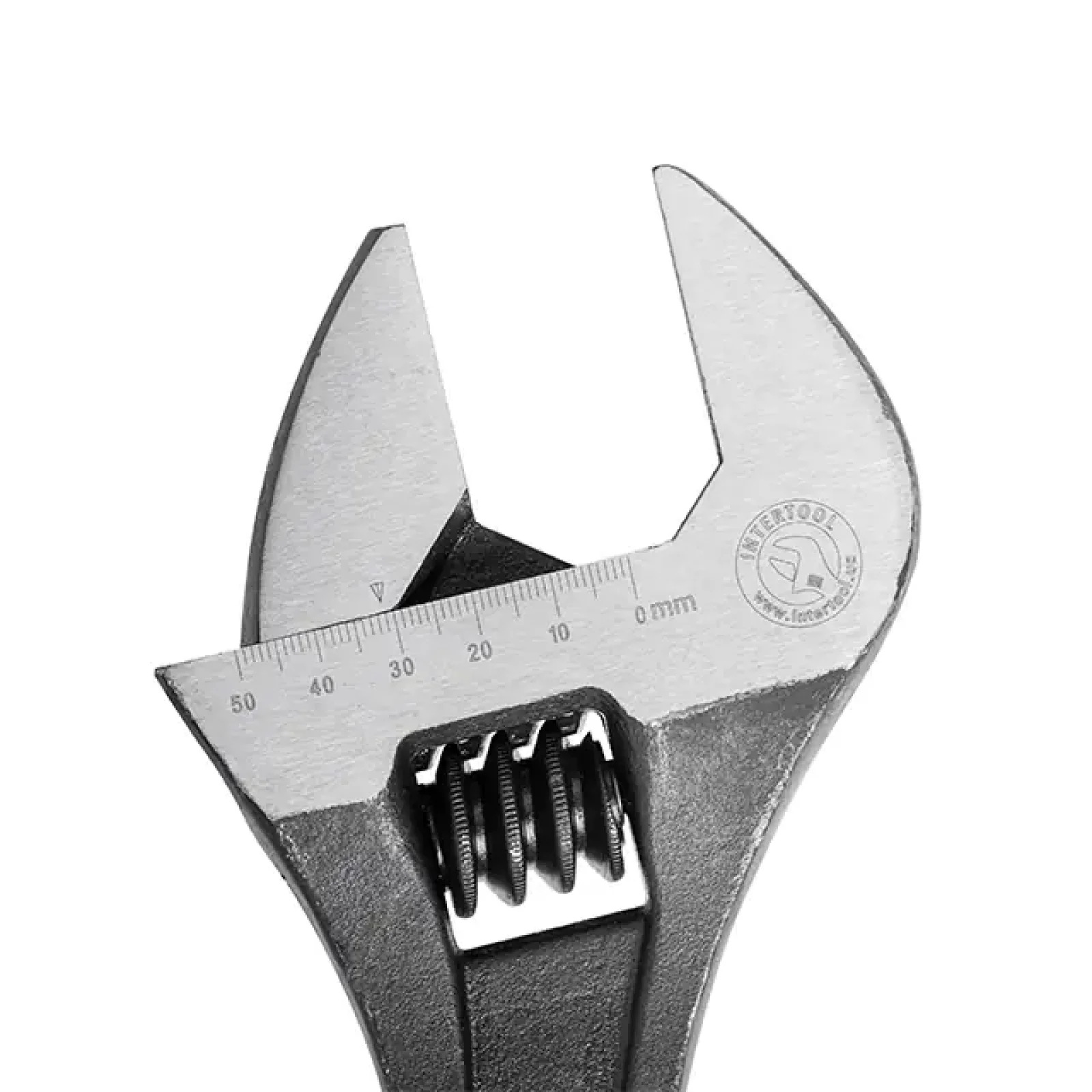 Ключ розвідний, 380 мм, Cr-V, чорний, фосфатований INTERTOOL (XT-0065) UA