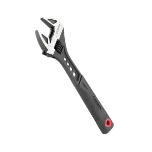 Ключ розвідний, 200 мм, кований, рукоятка TPR, HRC 40-50, Cr-V, STORM INTERTOOL (XT-0075) UA