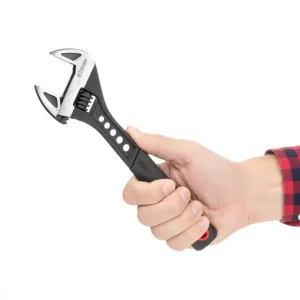 Ключ розвідний, 250 мм, кований, рукоятка TPR, HRC 40-50, Cr-V, STORM INTERTOOL (XT-0080) UA