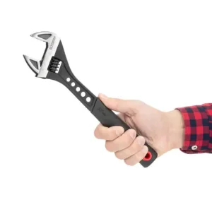 Ключ розвідний, 300 мм, кований, рукоятка TPR, HRC 40-50, Cr-V, STORM INTERTOOL (XT-0085) UA