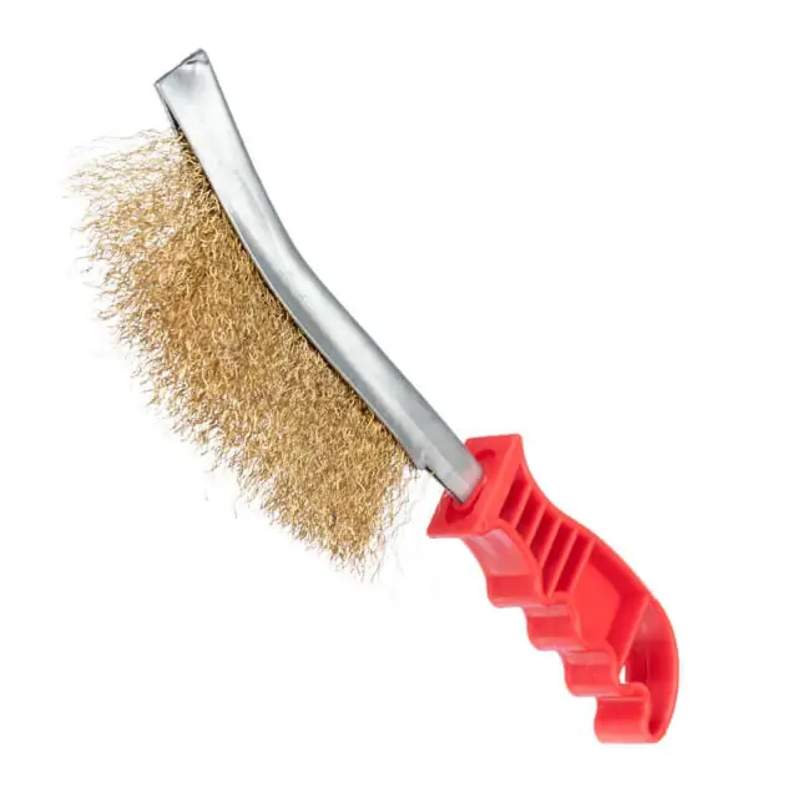 Щітка дротяна універсальна, рифлений дріт покритий латунню, пластикова рукоятка INTERTOOL (BT-0001) UA