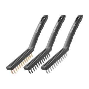 Набір щіток ручних, 215 мм, 3 од. (сталь, латунь, нейлон) AL-KO (BT-0005) UA