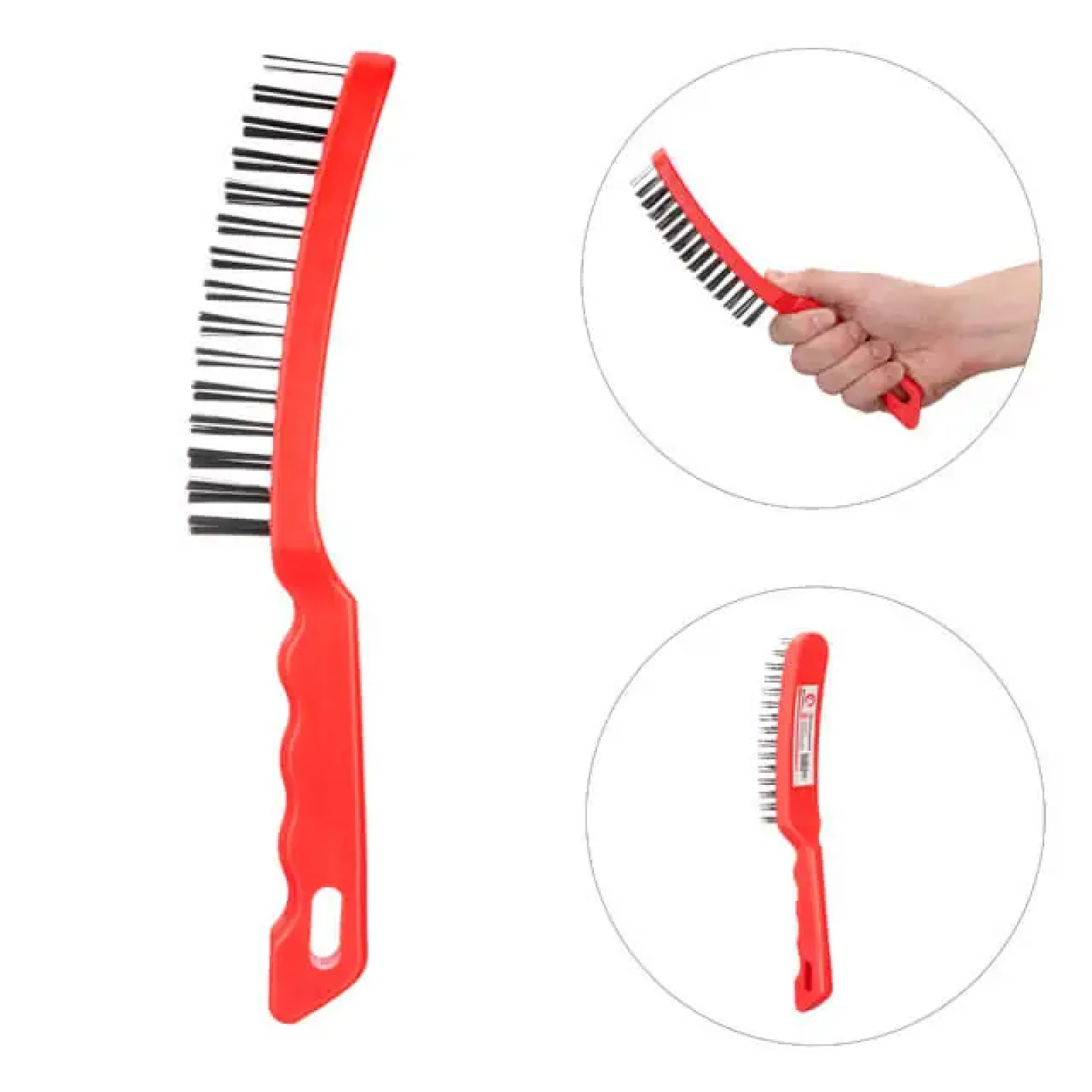 Щітка ручна, 5-рядна, пластиковий корпус, cталевий дріт INTERTOOL (BT-0008) UA