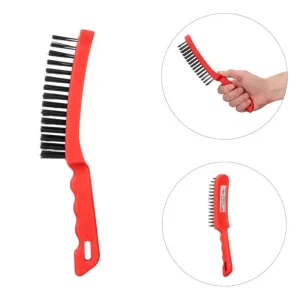 Щітка ручна, 6-рядна, пластиковий корпус, cталевий дріт INTERTOOL (BT-0009) UA