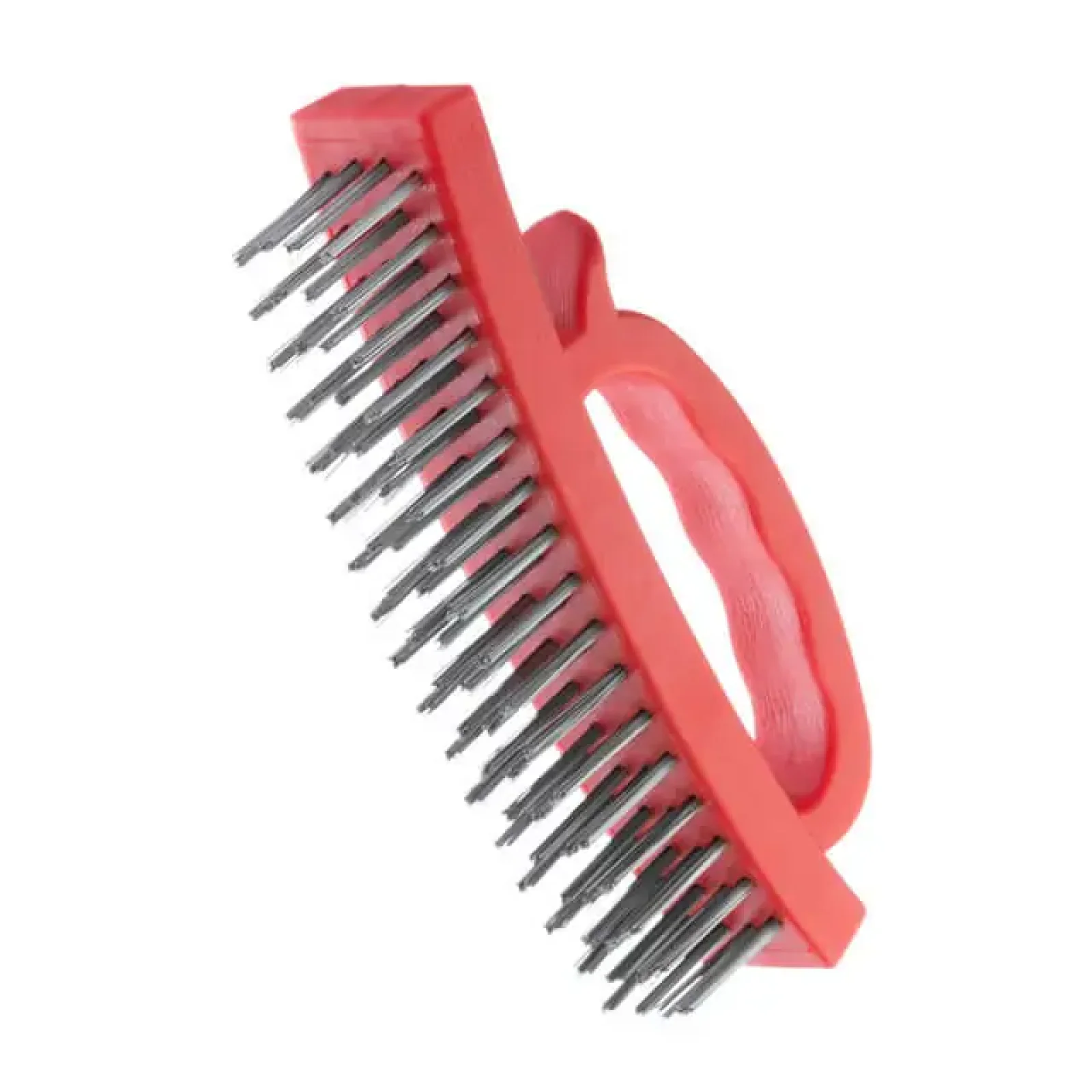 Щітка ручна для зачистки іржі, 165 мм, пластиковий корпус, cталевий дріт INTERTOOL (BT-0010) UA