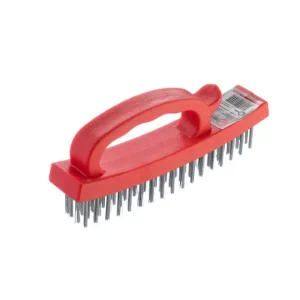 Щітка ручна для зачистки іржі, 165 мм, пластиковий корпус, cталевий дріт INTERTOOL (BT-0010) UA