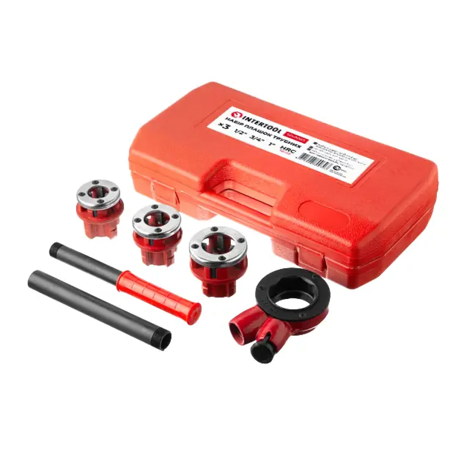 Набір плашок трубних 3 шт, для нарізання різьби: 1/2