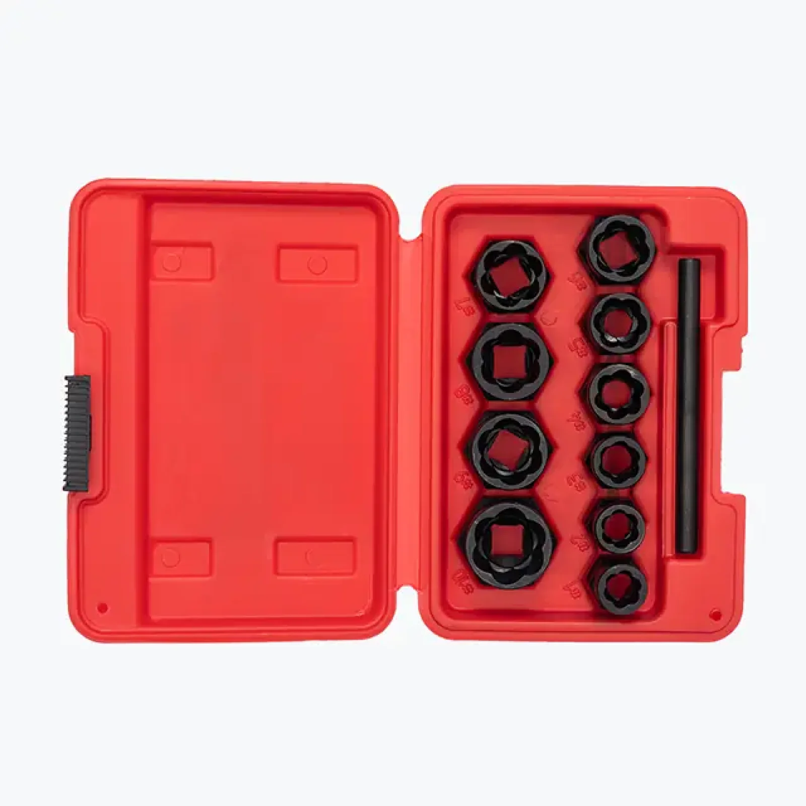 Набір екстракторів подовжених для пошкоджених болтів і гайок, 10 шт. INTERTOOL (SD-8008) UA