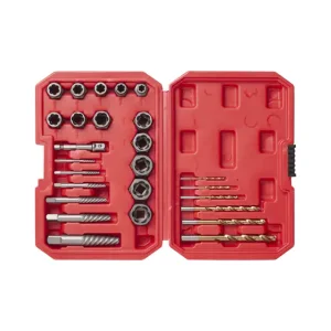 Набір екстракторів та свердел для пошкоджених болтів і гайок, 26 шт. INTERTOOL (SD-8009) UA