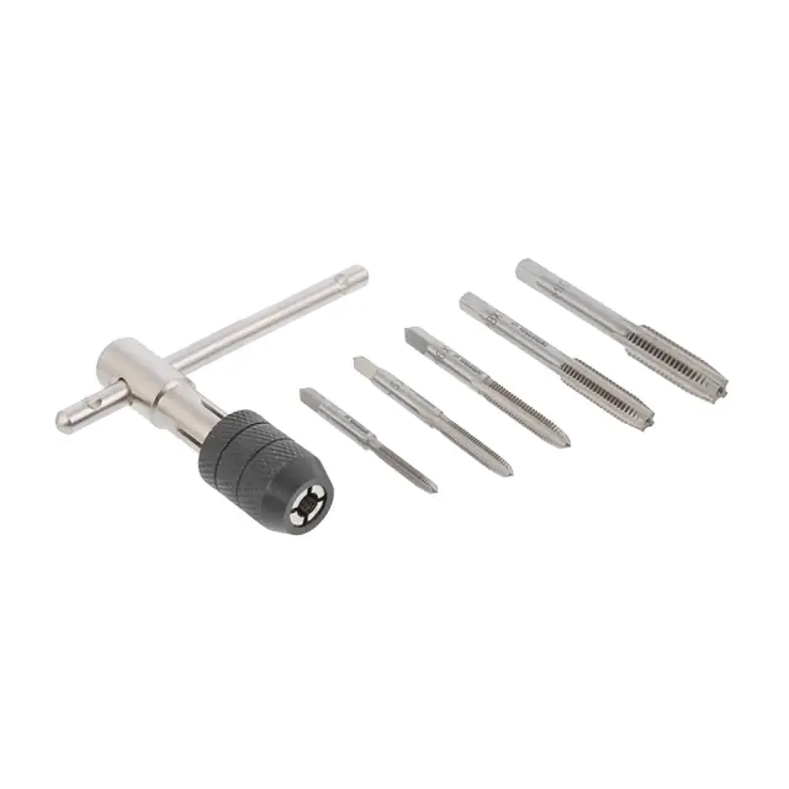 Набір мітчиків з Т-подібним тримачем, 6 од., M4, M5, M6, M8, M10 INTERTOOL (SD-8018) UA