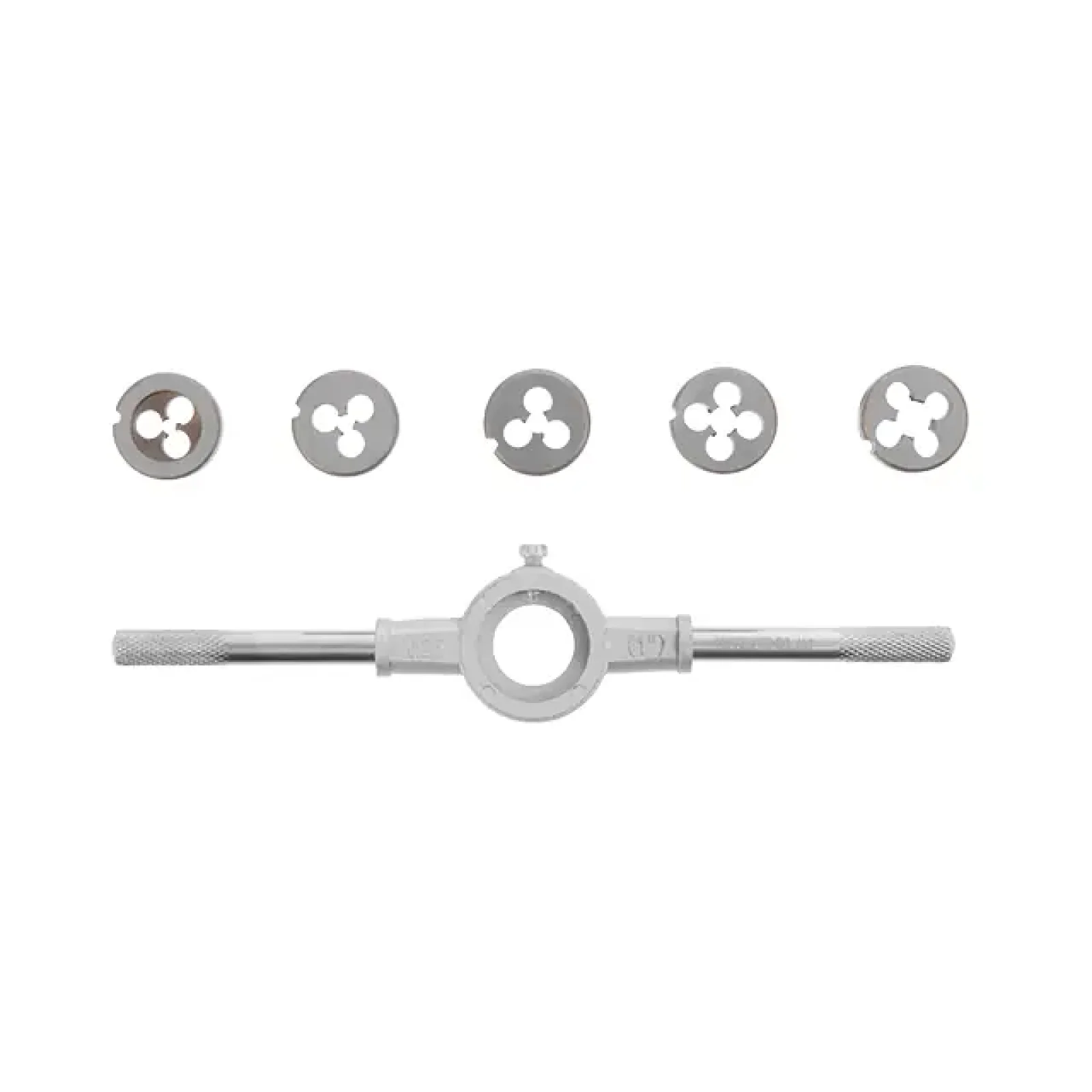 Нібор плашок з тримачем, 6 од., M4, M5, M6, M8, M10 INTERTOOL (SD-8019) UA