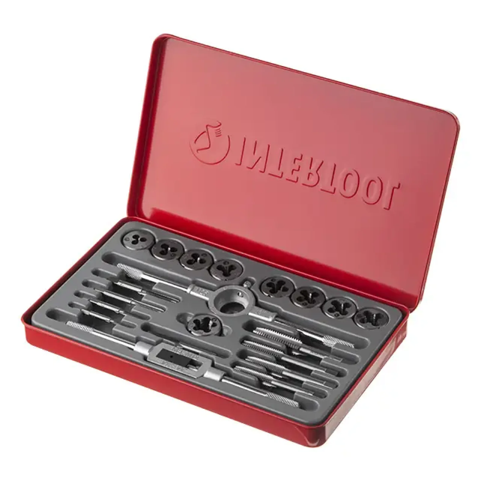 Набір плашок і мітчиків, 20 од., M3-M12 INTERTOOL (SD-8021) UA