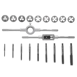 Набір плашок і мітчиків, 20 од., M3-M12 INTERTOOL (SD-8021) UA