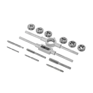 Набір плашок і мітчиків, 14 од., M3-M10 INTERTOOL (SD-8024) UA