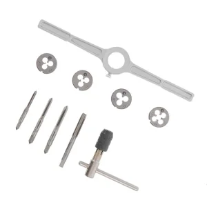 Набір плашок і мітчиків, 10 од., M4, M5, M6, M8 INTERTOOL (SD-8025) UA