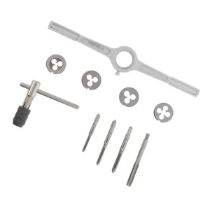 Набір плашок і мітчиків, 10 од., M4, M5, M6, M8 INTERTOOL (SD-8025) UA