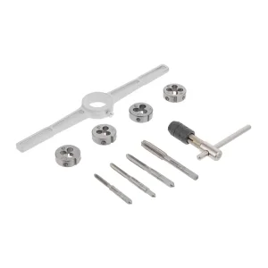 Набір плашок і мітчиків, 10 од., M4, M5, M6, M8 INTERTOOL (SD-8025) UA