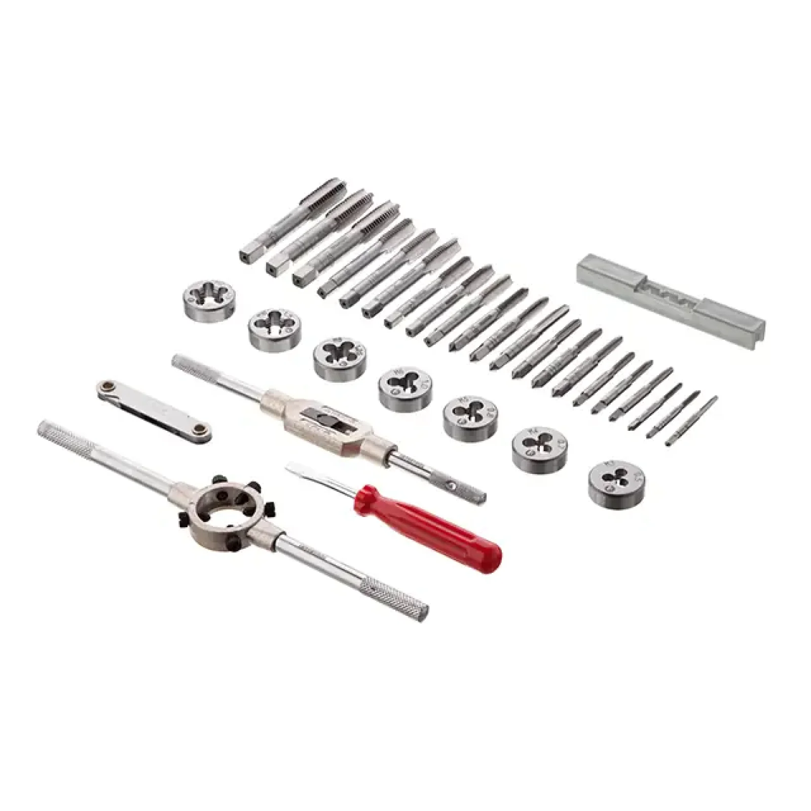 Набір плашок і мітчиків, 32 од., M3-M12 INTERTOOL (SD-8032) UA