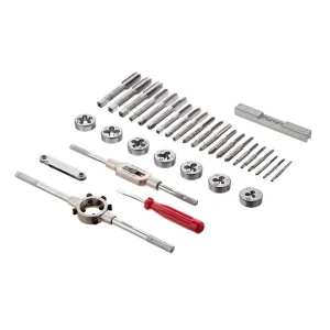 Набір плашок і мітчиків, 32 од., M3-M12 INTERTOOL (SD-8032) UA