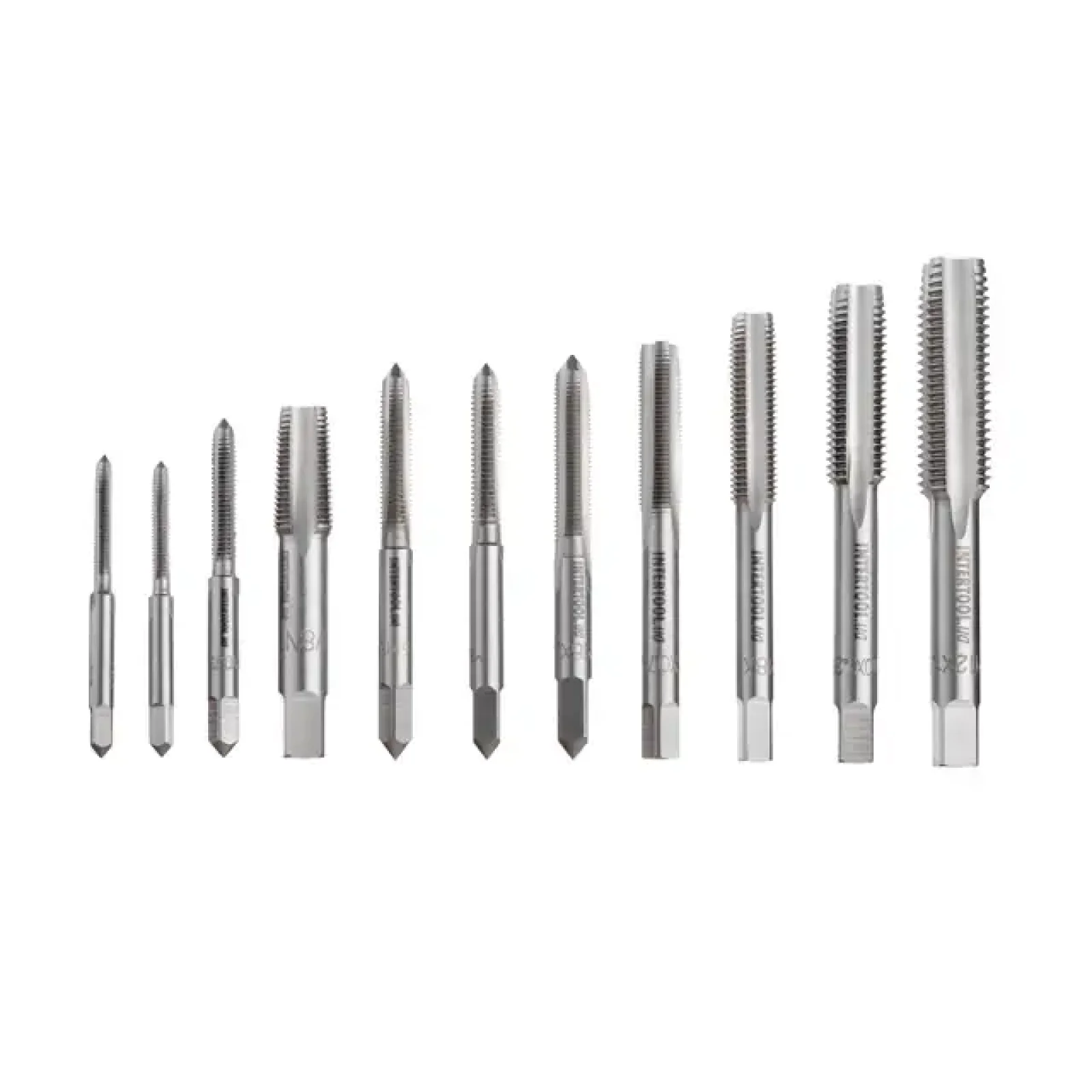 Набір плашок і мітчиків M3-M12, 40 од. INTERTOOL (SD-8040) UA