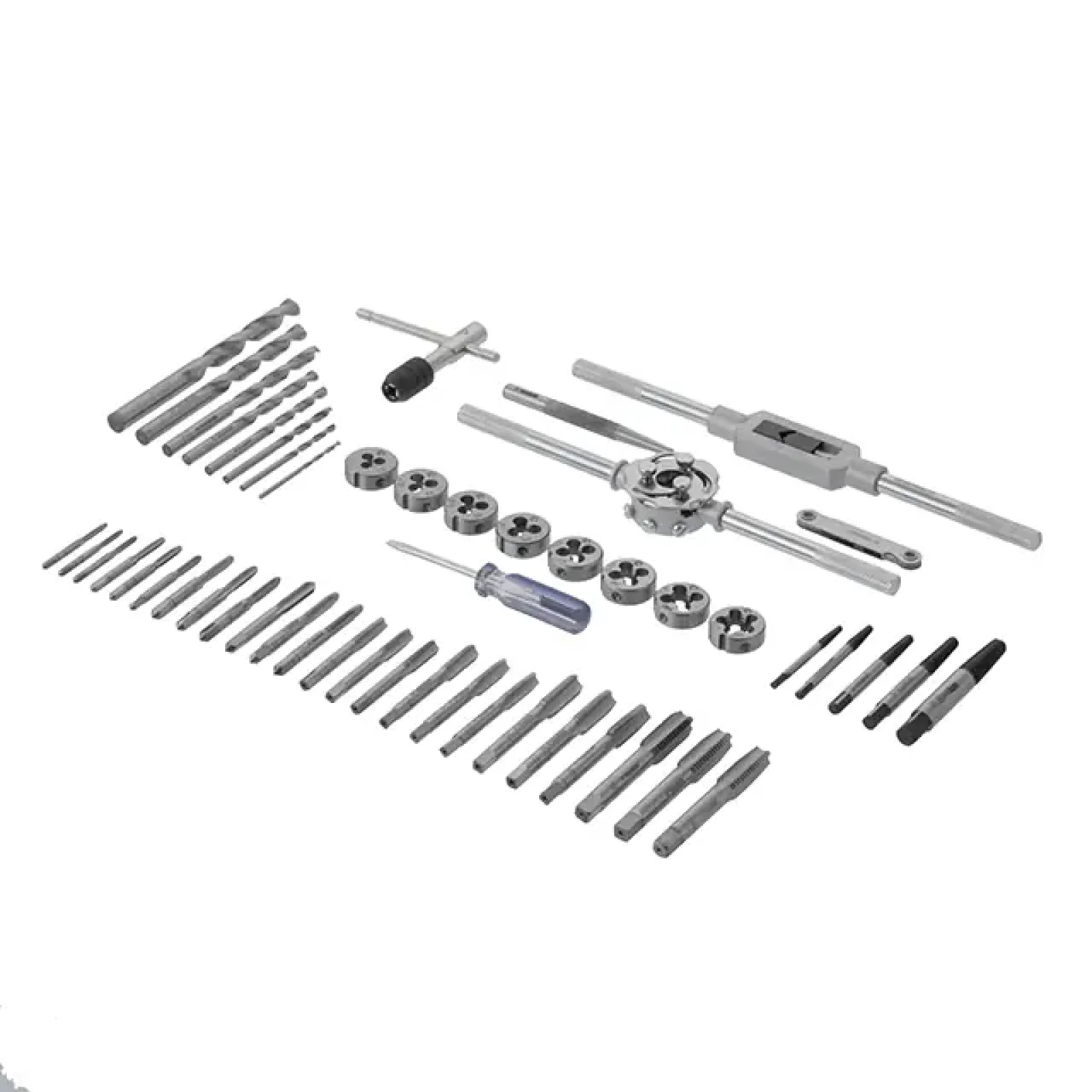 Набір плашок і мітчиків, 52 од., M3-M12 INTERTOOL (SD-8052) UA