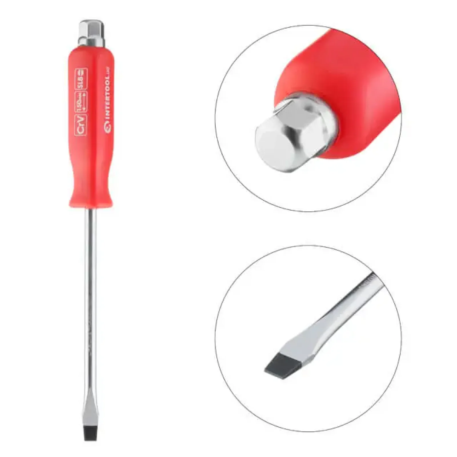 Викрутка ударна SL8 * 150 мм CrV INTERTOOL (HT-0484) UA