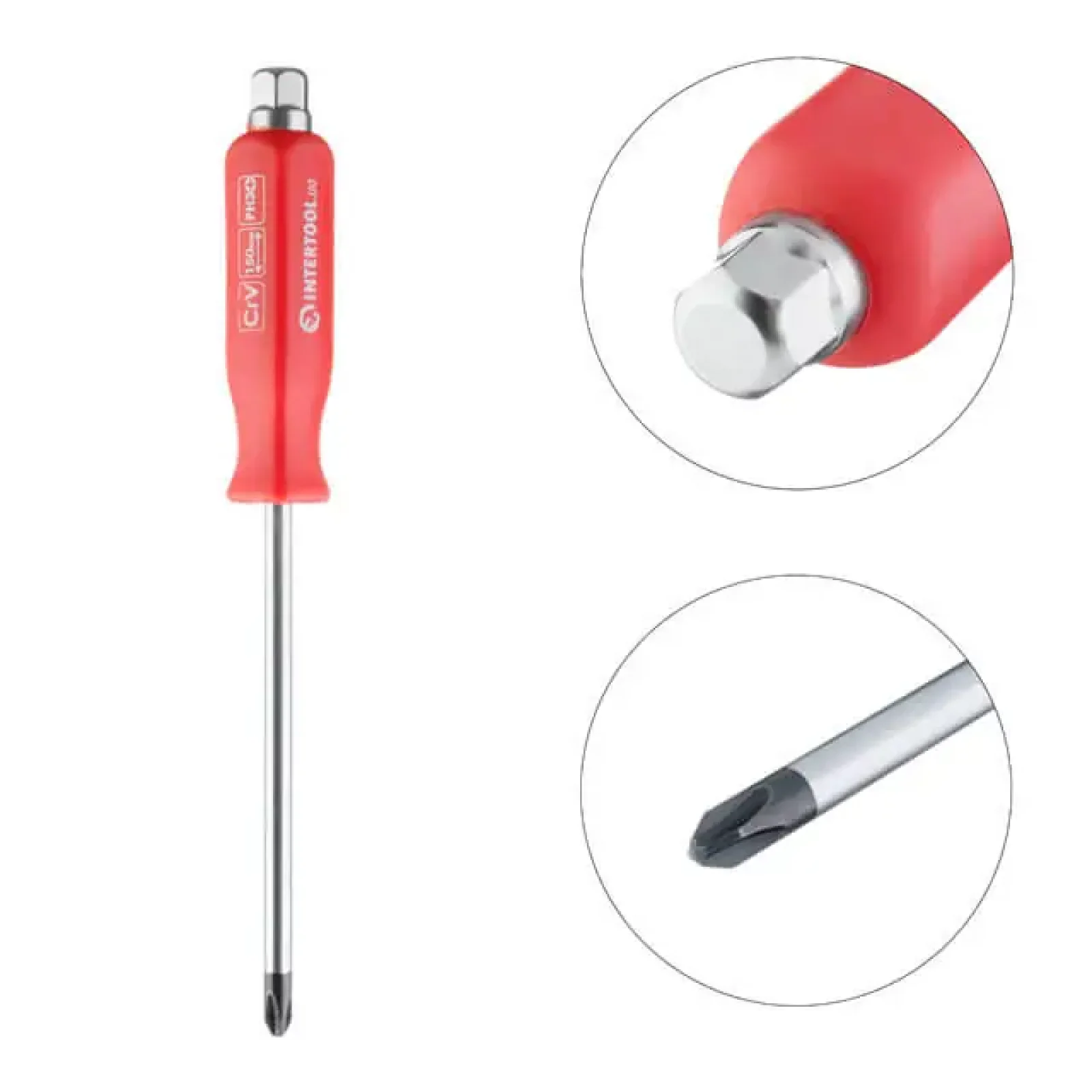 Викрутка ударна PH3 * 150 мм CrV INTERTOOL (HT-0489) UA