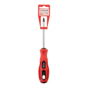 Викрутка хрестова, PZ2×100 мм, Cr-V INTERTOOL (VT-3159) UA