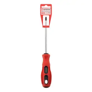 Викрутка хрестова, PZ2×125 мм, Cr-V INTERTOOL (VT-3160) UA