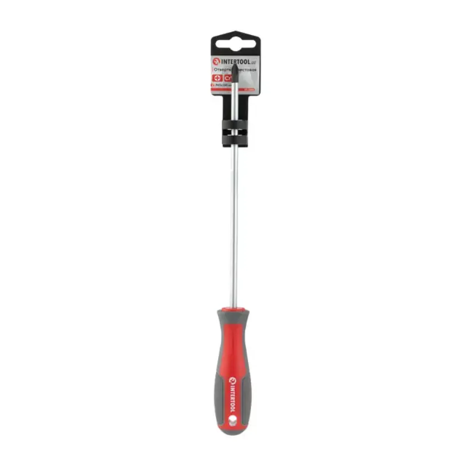 Викруткa хрестова, PH2×200 мм, Cr-V INTERTOOL (VT-3323) UA