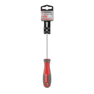 Викрутка шлицьова, SL5,0×125 мм, Cr-V INTERTOOL (VT-3307) UA