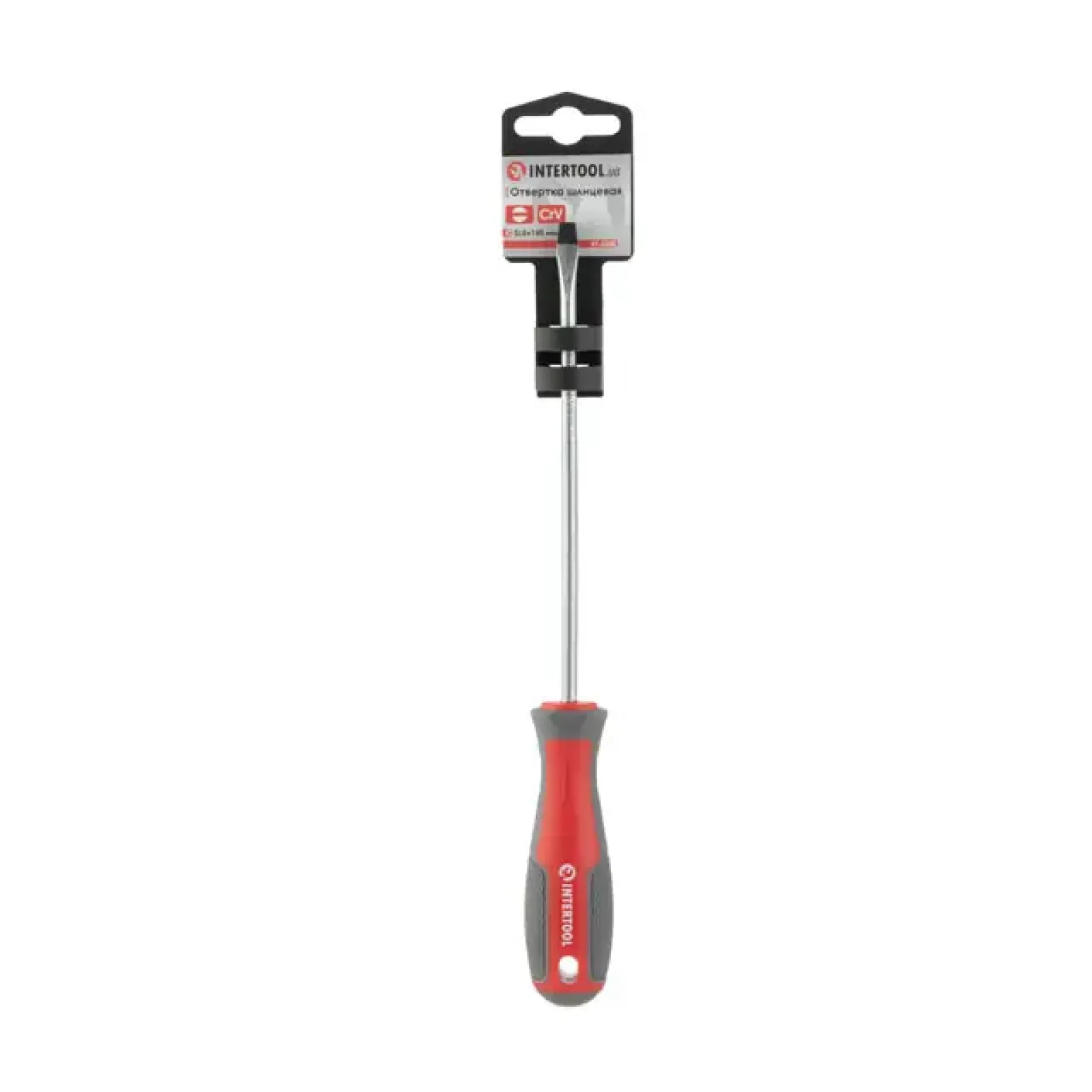 Викрутка шлицьова, SL5,0×150 мм, Cr-V INTERTOOL (VT-3308) UA