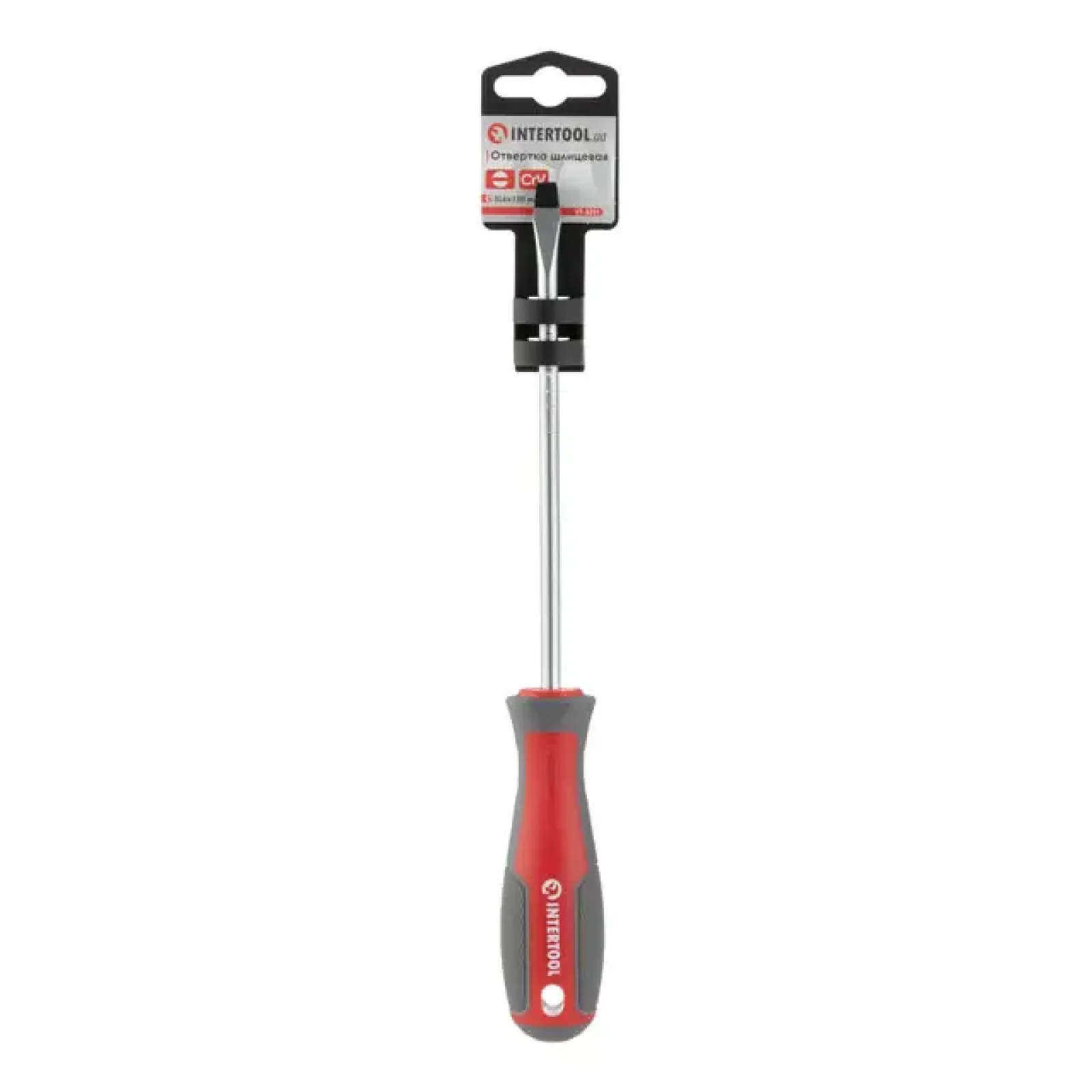 Викрутка шлицьова, SL6,0×150 мм, Cr-V INTERTOOL (VT-3311) UA