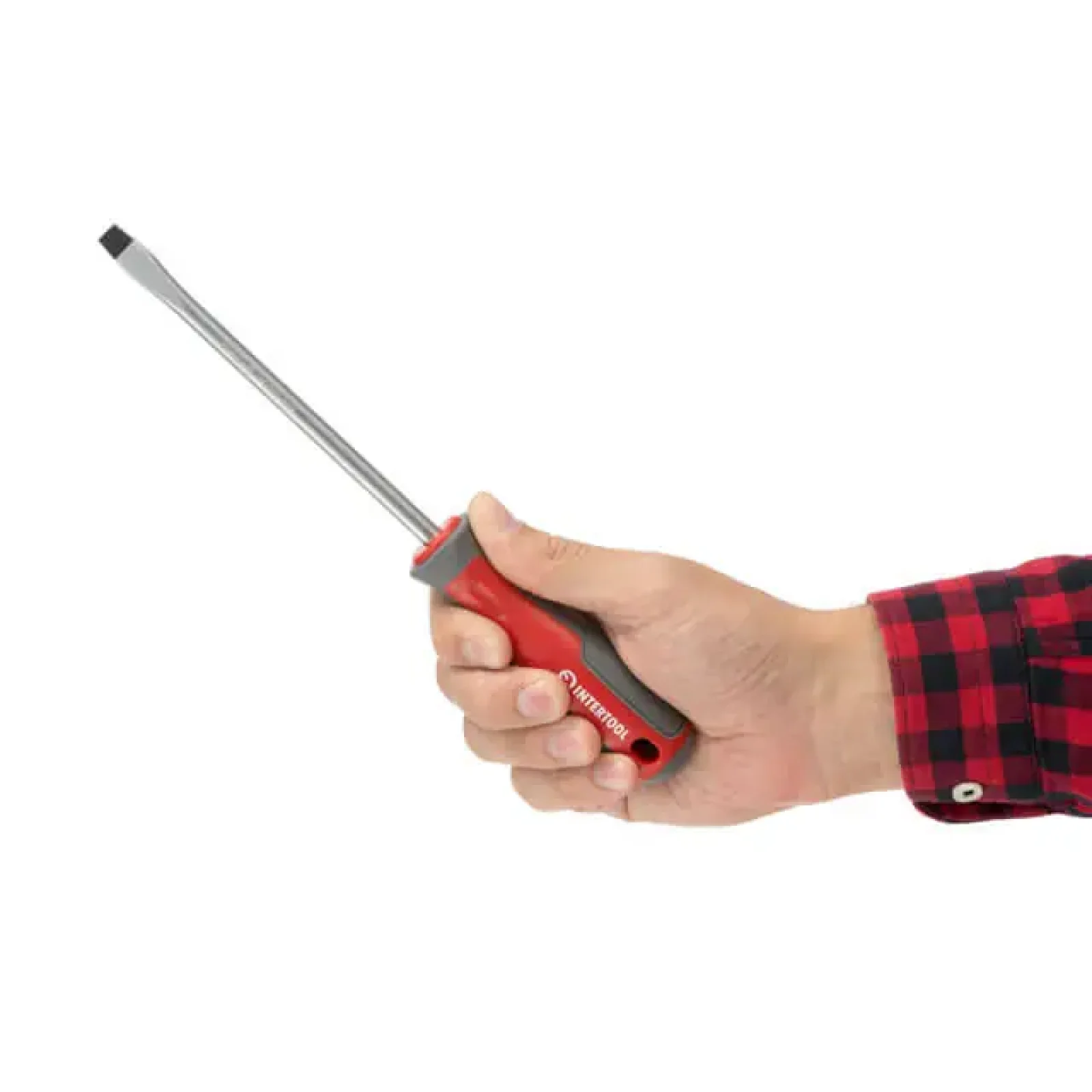 Викрутка шлицьова, SL8,0×150 мм, Cr-V INTERTOOL (VT-3312) UA