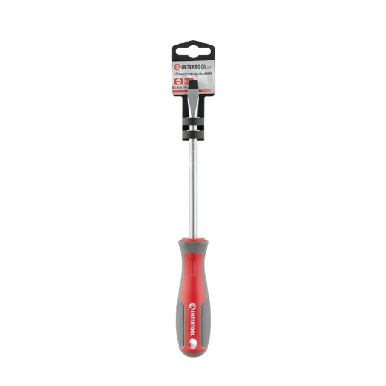 Викрутка шлицьова, SL8,0×150 мм, Cr-V INTERTOOL (VT-3312) UA