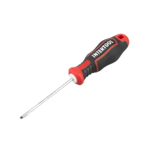 Викрутка шлицьова, SL3,0×75 мм, S2, STORM INTERTOOL (VT-3401) UA