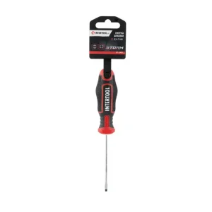 Викрутка шлицьова, SL3,0×75 мм, S2, STORM INTERTOOL (VT-3401) UA
